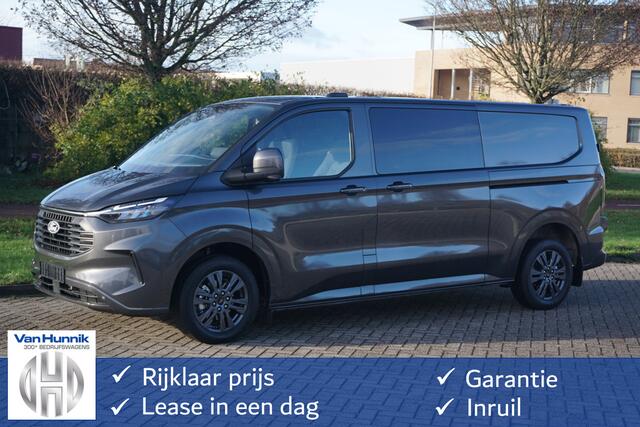 Ford TRANSIT CUSTOM 320L 170PK DC Limited AUT MY2024 Navi, ACC, Trekhaak, 360° Cam, 17" LM, 2x Schuifdeur!! NR. 772