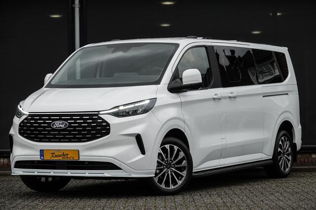 Ford TRANSIT CUSTOM L2H1 2.0Tdci 170Pk Aut. | Tourneo Titanium | Dubbel Cabine | 5-Persoons | Trekhaak | Spoilerpack | 19''