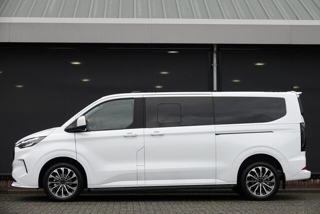 Ford TRANSIT CUSTOM L2H1 2.0Tdci 170Pk Aut. | Tourneo Titanium | Dubbel Cabine | 5-Persoons | Trekhaak | Spoilerpack | 19''