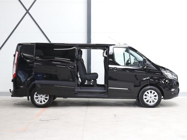 Ford TRANSIT CUSTOM 300 2.0 TDCI L2H1 Limited Dubbele cabine Automaat Navi Airco 2x Schuifdeuren Trekhaak Parkeersensoren Carplay
