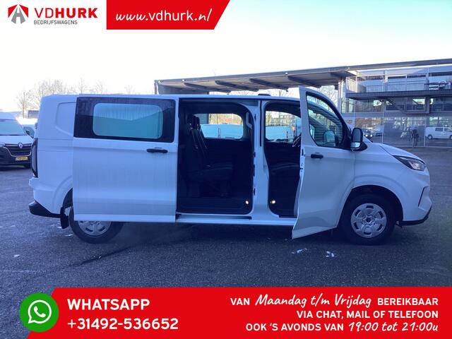 Ford TRANSIT CUSTOM 320 2.0 TDCI 136 pk L2 Trend BPM VRIJ! DC Dubbel Cabine/ 5 jaar/200.000 km Garantie/ Carplay/ Climate/ Camera/ PDC/ Cruise