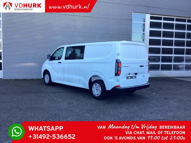 Ford TRANSIT CUSTOM 320 2.0 TDCI 136 pk L2 Trend BPM VRIJ! DC Dubbel Cabine/ 5 jaar/200.000 km Garantie/ Carplay/ Climate/ Camera/ PDC/ Cruise