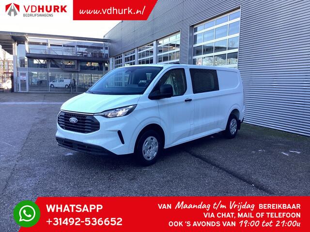 Ford TRANSIT CUSTOM 320 2.0 TDCI 136 pk L2 Trend BPM VRIJ! DC Dubbel Cabine/ 5 jaar/200.000 km Garantie/ Carplay/ Climate/ Camera/ PDC/ Cruise
