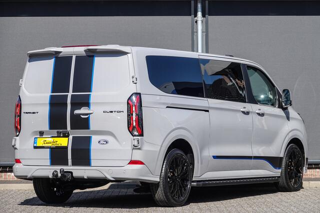 Ford TRANSIT CUSTOM L2H1 170Pk Aut. | Sport | Dubbele cabine | 5-Persoons | Leder | 2xSchuifdeur | 360°Camera | Trekhaak | Glaslook panelen | 20''