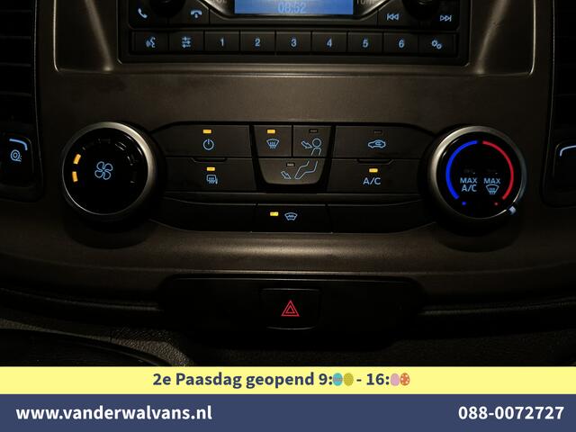 Ford TRANSIT CUSTOM 2.0 TDCI 131pk L2H1 Euro6 Airco | LED | Cruisecontrol | Verwarmde voorruit | 2800kg trekvermogen Parkeersensoren, Bijrijdersbank,