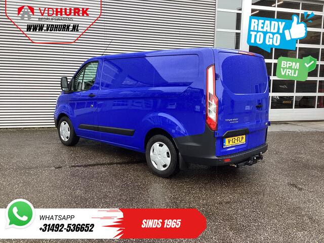 Ford TRANSIT CUSTOM 2.0 TDCI 130 pk Aut. BPM VRIJ! Ready2Go! BOTT Inrichting L+R/ Riem V.V/ Omvormer/ Gev.Stoel/ Stoelverw./ Cruise/ PDC/ Trekhaak/ Airco