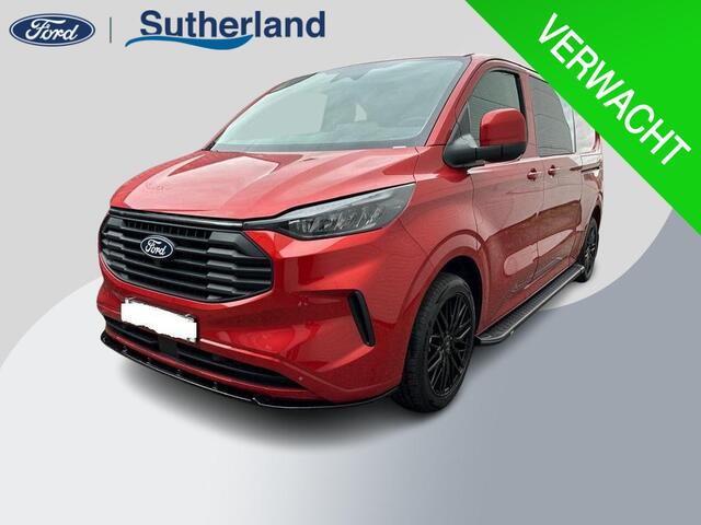 Ford TRANSIT CUSTOM 300 2.0 TDCI L2H1 Limited DC 136pk | Dubbele Cabine | Artisan Red | Trekhaak | Dubbele Schuifdeur | Bijrijdersbank | Sidesteps | Bumperpakket | Zwarte velgen | Stoelverwarming | Camera