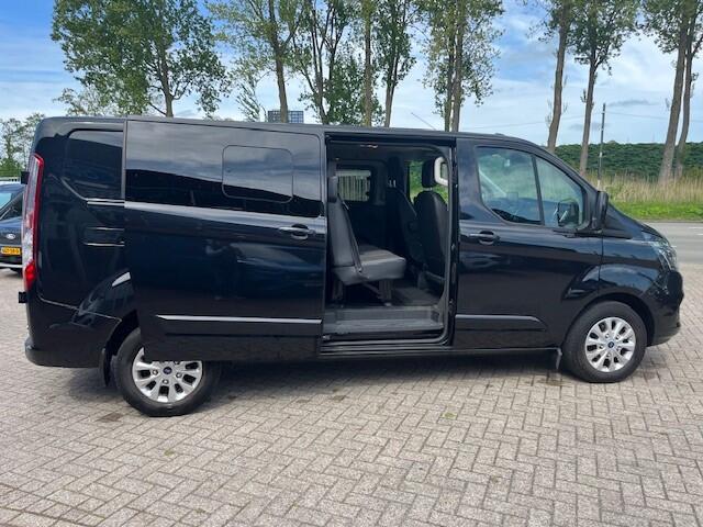 Ford TRANSIT CUSTOM 300 2.0 TDCI L2H1 Limited DC 170PK AUTOMAAT DUBBEL CABINE I LEDER I CRUISE I NAVI I LMV I 5 PERS. I ECC