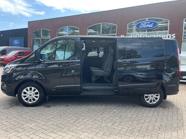 Ford TRANSIT CUSTOM 300 2.0 TDCI L2H1 Limited DC 170PK AUTOMAAT DUBBEL CABINE I LEDER I CRUISE I NAVI I LMV I 5 PERS. I ECC
