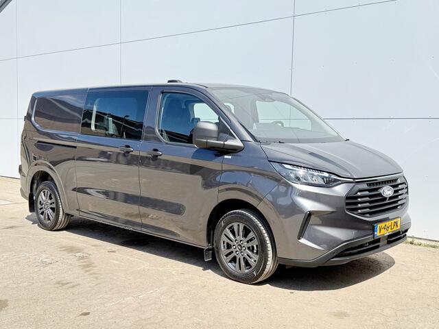 Ford TRANSIT CUSTOM 2.0 TDCI 136pk L2H1 Dubbele Cabine Dubbele Schuif Adaptieve Cruise Control Carplay Camera Parkeersensoren voor achter BPM VRIJ