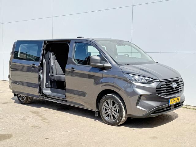 Ford TRANSIT CUSTOM 2.0 TDCI 136pk L2H1 Dubbele Cabine Dubbele Schuif Adaptieve Cruise Control Carplay Camera Parkeersensoren voor achter BPM VRIJ