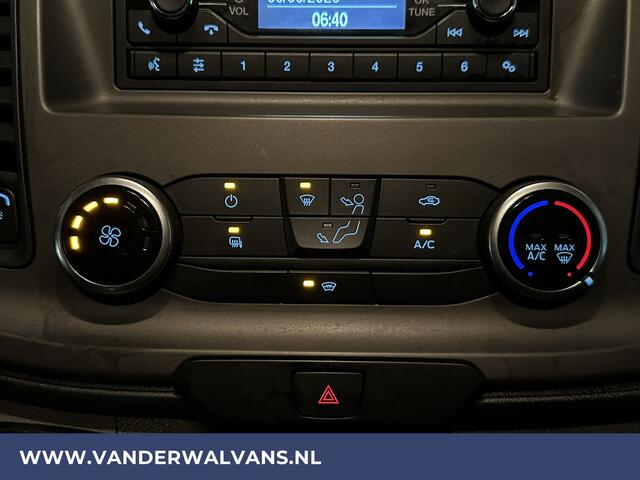 Ford TRANSIT CUSTOM 2.0 TDCI 131pk L2H1 Euro6 Airco | LED | Cruisecontrol | Verwarmde voorruit | Parkeersensoren Bijrijdersbank, 2800kg trekvermogen
