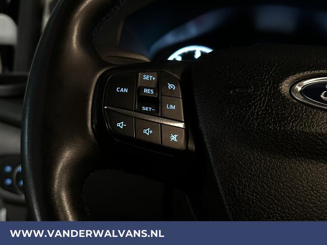 Ford TRANSIT CUSTOM 2.0 TDCI 131pk L2H1 Euro6 Airco | LED | Cruisecontrol | Verwarmde voorruit | Parkeersensoren Bijrijdersbank, 2800kg trekvermogen