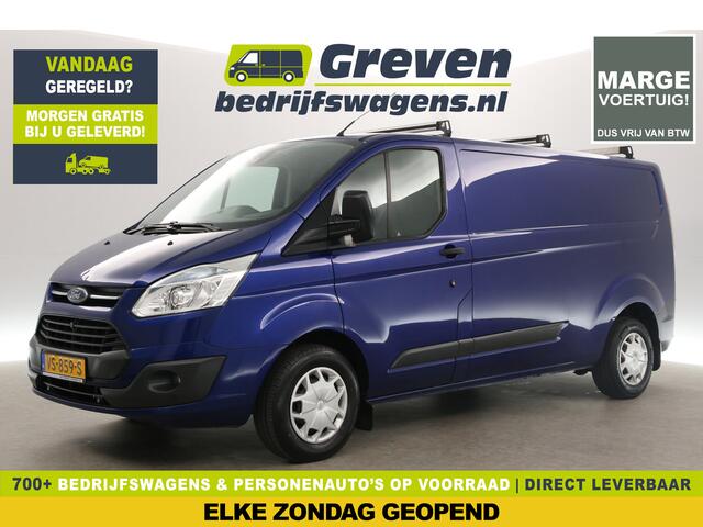 Ford TRANSIT CUSTOM 290 2.2 TDCI L2H1 Marge Airco Cruise Camera Navi PDC 3 Persoons Trekhaak