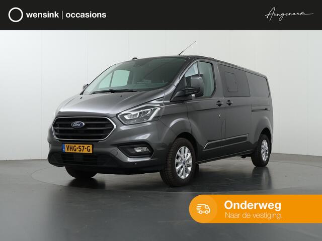 Ford TRANSIT CUSTOM 300 2.0 TDCI Aut. | 170 PK | L2 H1 | DC | LIMITED | LEDEREN BEKLEDING | 2X ZIJSCHUIFDEUR | CAMERA | BLIND-SPOT | NAVIGATIE | STOELVERWARMING | ADAPTIVE CRUISE CONTROL |