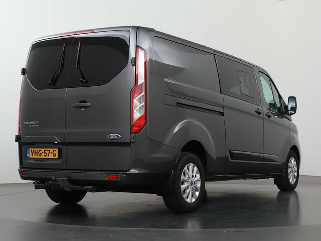 Ford TRANSIT CUSTOM 300 2.0 TDCI Aut. | 170 PK | L2 H1 | DC | LIMITED | LEDEREN BEKLEDING | 2X ZIJSCHUIFDEUR | CAMERA | BLIND-SPOT | NAVIGATIE | STOELVERWARMING | ADAPTIVE CRUISE CONTROL |