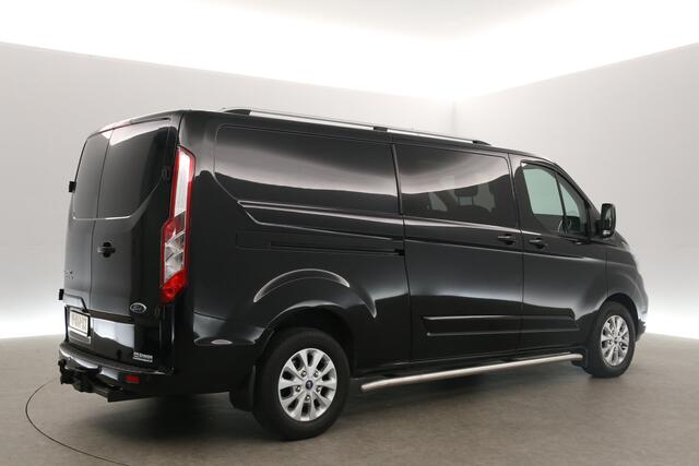 Ford TRANSIT CUSTOM 2.0 TDCI L2H1 | 170PK | Dubbele Cabine | 5 Persoons Airco Cruise Camera Trekhaak 2xSchuifdeur LED Carplay 16"LMV PDC