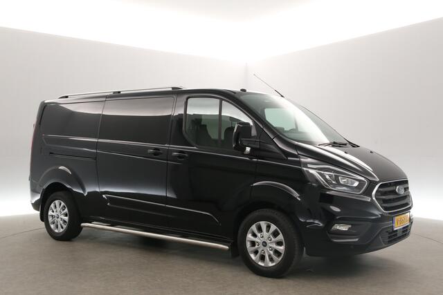 Ford TRANSIT CUSTOM 2.0 TDCI L2H1 | 170PK | Dubbele Cabine | 5 Persoons Airco Cruise Camera Trekhaak 2xSchuifdeur LED Carplay 16"LMV PDC