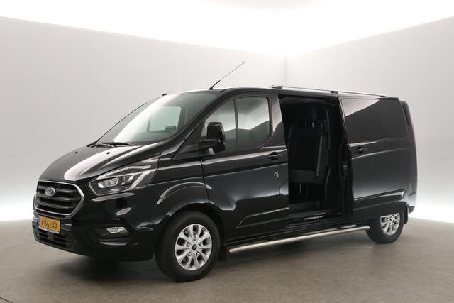 Ford TRANSIT CUSTOM 2.0 TDCI L2H1 | 170PK | Dubbele Cabine | 5 Persoons Airco Cruise Camera Trekhaak 2xSchuifdeur LED Carplay 16"LMV PDC