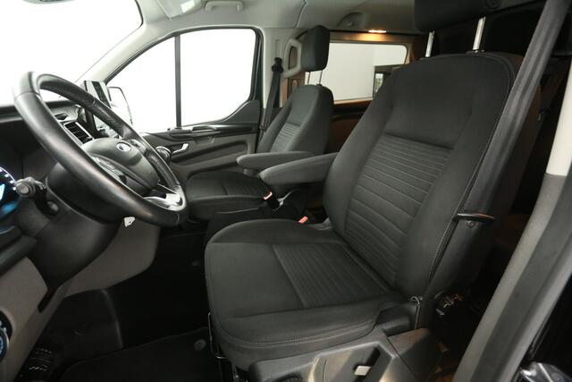 Ford TRANSIT CUSTOM 2.0 TDCI L2H1 | 170PK | Dubbele Cabine | 5 Persoons Airco Cruise Camera Trekhaak 2xSchuifdeur LED Carplay 16"LMV PDC