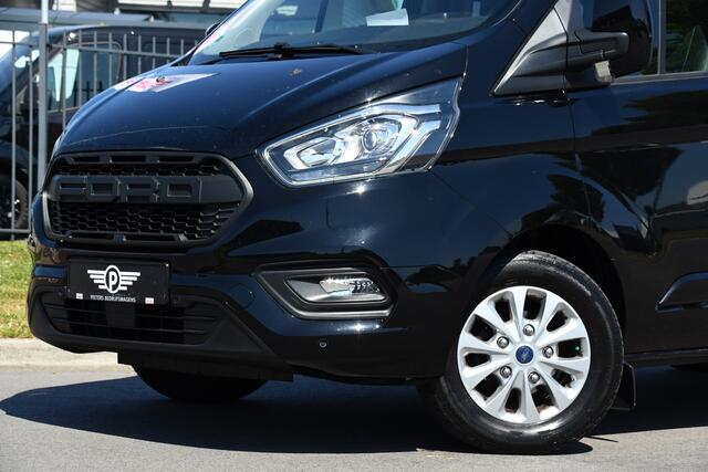 Ford TRANSIT CUSTOM 300 2.0 TDCI L2H1 Limited DC Camera, Cruise, 130PK, Automaat, Carplay, Stoeverwarming, 2 x Schuifdeur, Trekhaak, Uniek!