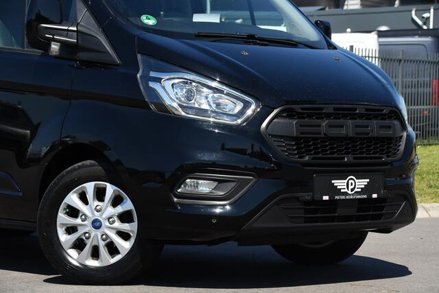 Ford TRANSIT CUSTOM 300 2.0 TDCI L2H1 Limited DC Camera, Cruise, 130PK, Automaat, Carplay, Stoeverwarming, 2 x Schuifdeur, Trekhaak, Uniek!
