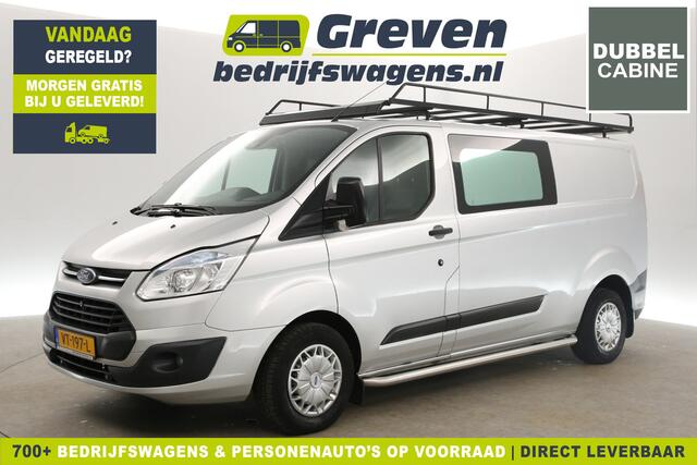 Ford TRANSIT CUSTOM 290 2.2 TDCI L2H1 | Dubbele Cabine | 6 Persoons | Trekhaak Airco Camera Cruise PDC Imperiaal