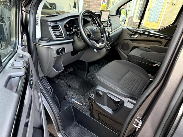Ford TRANSIT CUSTOM 2.0 TDCI 130pk L2 Dubbel Cabine Limited 53069km, Camera, Trekhaak