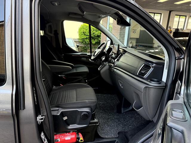 Ford TRANSIT CUSTOM 2.0 TDCI 130pk L2 Dubbel Cabine Limited 53069km, Camera, Trekhaak