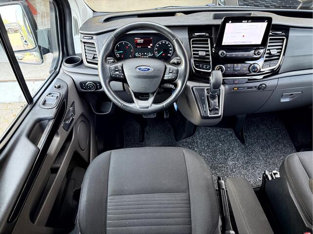 Ford TRANSIT CUSTOM 2.0 TDCI 130pk L2 Dubbel Cabine Limited 53069km, Camera, Trekhaak