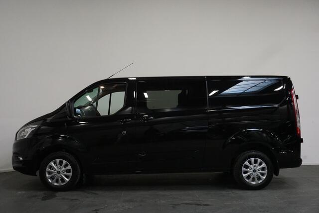 Ford TRANSIT CUSTOM 300 2.0 TDCI L2H1 Limited Dubbele Cabine Airco DAB+ Navi Bluetooth Stoelverwarming 2x Schuifdeur Trekhaak