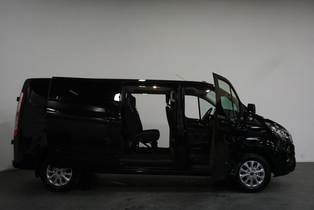 Ford TRANSIT CUSTOM 300 2.0 TDCI L2H1 Limited Dubbele Cabine Airco DAB+ Navi Bluetooth Stoelverwarming 2x Schuifdeur Trekhaak