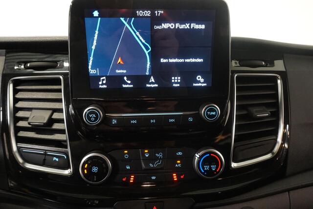 Ford TRANSIT CUSTOM 300 2.0 TDCI L2H1 Limited Dubbele Cabine Airco DAB+ Navi Bluetooth Stoelverwarming 2x Schuifdeur Trekhaak