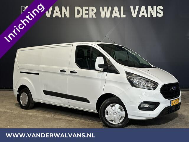 Ford TRANSIT CUSTOM 2.0 TDCI L2H1 inrichting Euro6 Airco | Camera | Apple Carplay | LED | Cruisecontrol | 2800kg Trekhaak Android Auto, Parkeersensoren, Verwarmde voorruit, Bijrijdersbank