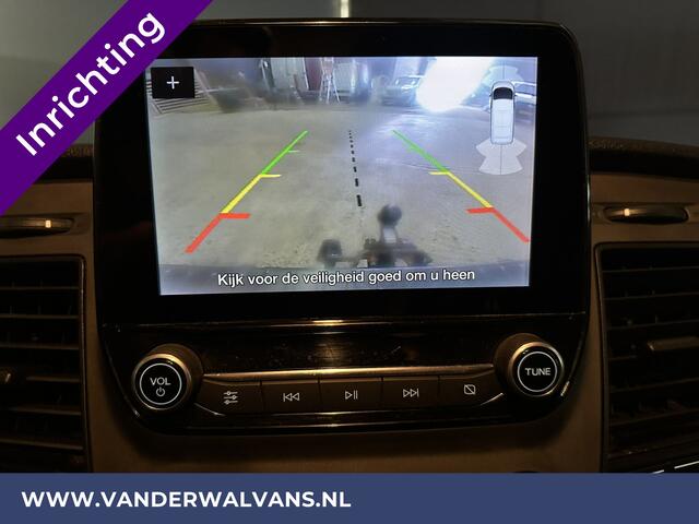 Ford TRANSIT CUSTOM 2.0 TDCI L2H1 inrichting Euro6 Airco | Camera | Apple Carplay | LED | Cruisecontrol | 2800kg Trekhaak Android Auto, Parkeersensoren, Verwarmde voorruit, Bijrijdersbank