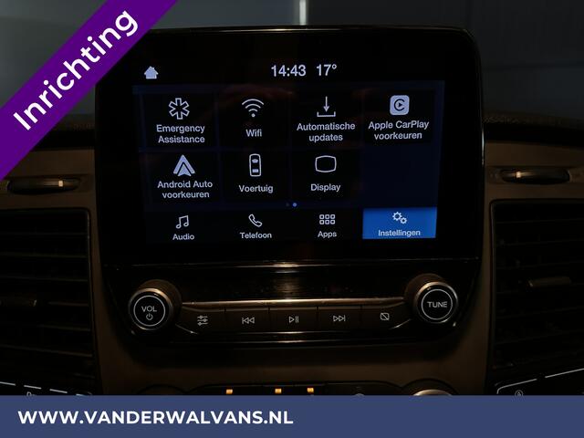 Ford TRANSIT CUSTOM 2.0 TDCI L2H1 inrichting Euro6 Airco | Camera | Apple Carplay | LED | Cruisecontrol | 2800kg Trekhaak Android Auto, Parkeersensoren, Verwarmde voorruit, Bijrijdersbank