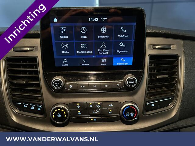 Ford TRANSIT CUSTOM 2.0 TDCI L2H1 inrichting Euro6 Airco | Camera | Apple Carplay | LED | Cruisecontrol | 2800kg Trekhaak Android Auto, Parkeersensoren, Verwarmde voorruit, Bijrijdersbank