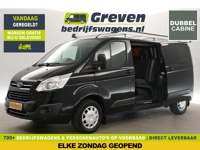Ford TRANSIT CUSTOM 290 2.0 TDCI L2H1 | Dubbele Cabine | 6 Persoons | 2xSchuifdeur Airco Cruise Navigatie PDC Imperiaal Trekhaak