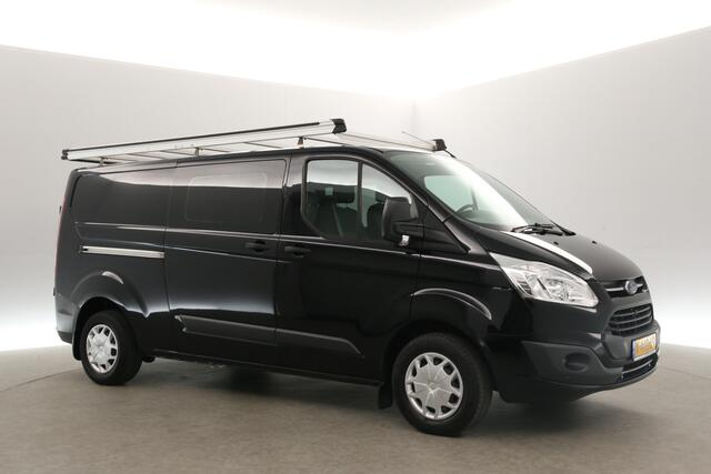 Ford TRANSIT CUSTOM 290 2.0 TDCI L2H1 | Dubbele Cabine | 6 Persoons | 2xSchuifdeur Airco Cruise Navigatie PDC Imperiaal Trekhaak