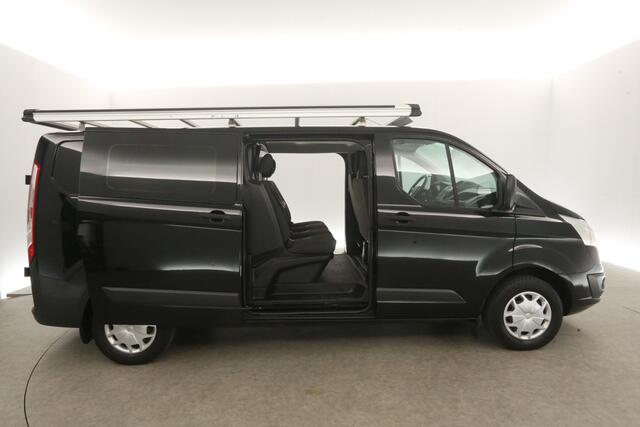 Ford TRANSIT CUSTOM 290 2.0 TDCI L2H1 | Dubbele Cabine | 6 Persoons | 2xSchuifdeur Airco Cruise Navigatie PDC Imperiaal Trekhaak