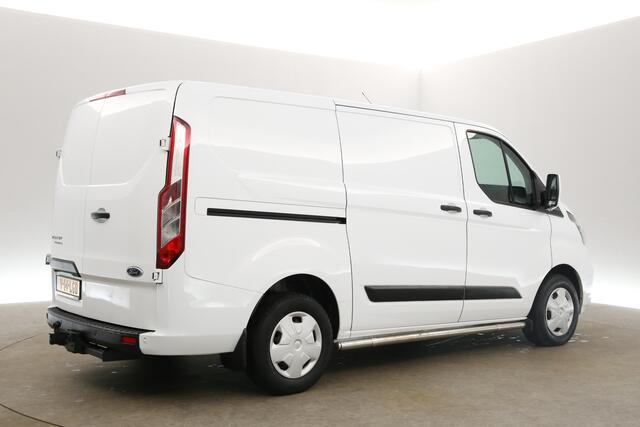 Ford TRANSIT CUSTOM 2.0 TDCI L1H1 Airco Cruise LED Navigatie PDC Trekhaak 3 Persoons Stoelverwarming