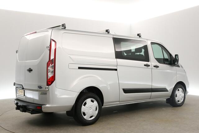 Ford TRANSIT CUSTOM 2.0 TDCI L2H1 | Dubbele Cabine | 6 Persoons | LED Trekhaak Airco Cruise Camera Carplay Navigatie PDC