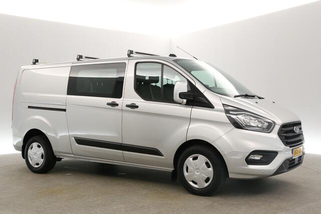Ford TRANSIT CUSTOM 2.0 TDCI L2H1 | Dubbele Cabine | 6 Persoons | LED Trekhaak Airco Cruise Camera Carplay Navigatie PDC