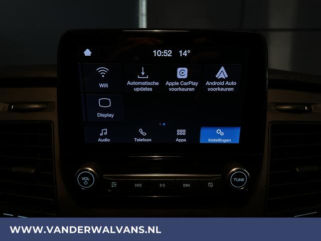 Ford TRANSIT CUSTOM 2.0 TDCI 131pk L2H1 Euro6 Airco | 2800kg trekhaak | LED | Cruisecontrol | Apple Carplay Android Auto, Stoelverwarming, Verwarmde voorruit, Parkeersensoren, Bijrijdersbank