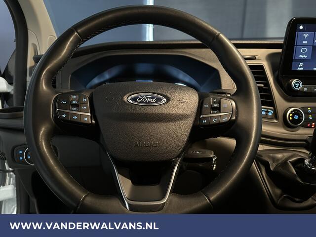 Ford TRANSIT CUSTOM 2.0 TDCI 131pk L2H1 Euro6 Airco | 2800kg trekhaak | LED | Cruisecontrol | Apple Carplay Android Auto, Stoelverwarming, Verwarmde voorruit, Parkeersensoren, Bijrijdersbank
