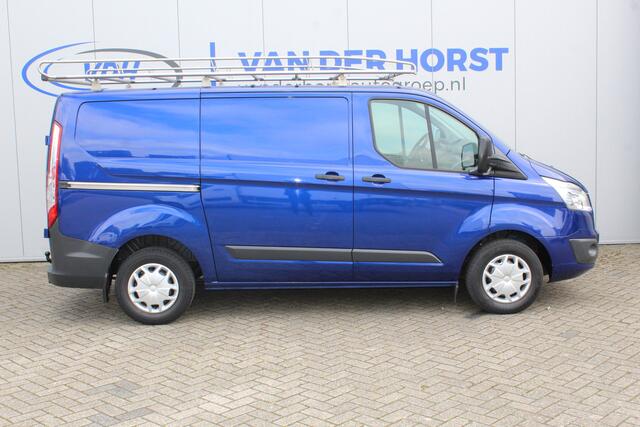 Ford TRANSIT CUSTOM 270 2.0-105pk TDCI L1H1 Trend. Cruise Control - Airco - Bluetooth - Sensoren V+A - Voorruitverwarming- Metallic Blauw - Imperiaal