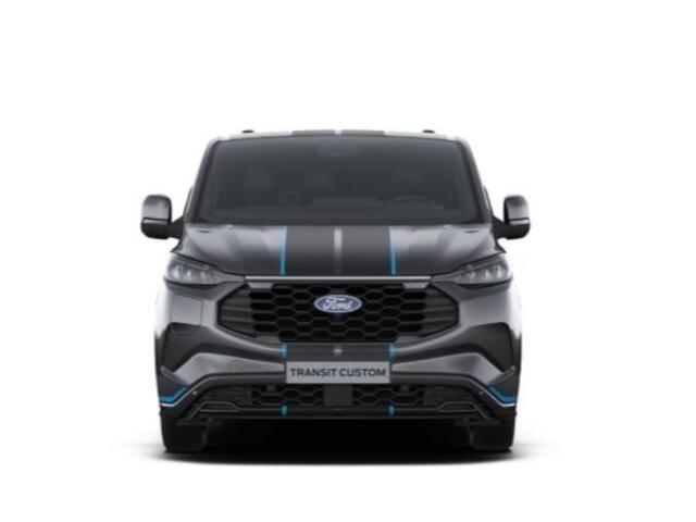 Ford TRANSIT CUSTOM 320 2.5 PHEV L2H1 Sport DC 233pk | Dubbele zijschuifdeur | Inklapbare trekhaak | 19 inch lichtmetalen Sport velgen (mat zwart) | Verwarmbaar stuurwiel | Navigatie systeem