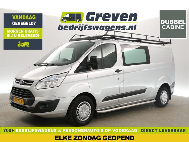 Ford TRANSIT CUSTOM 290 2.2 TDCI L2H1 | Dubbele Cabine | 6 Persoons | Airco Camera Cruise Trekhaak PDC Imperiaal