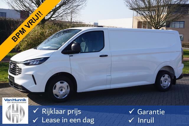 Ford TRANSIT CUSTOM 300L 130PK Trend BPM VRIJ!! Apple CP/ Android A. Cam, Stoel-Stoel Trekhaak!! NR. B01*