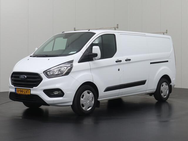 Ford TRANSIT CUSTOM 2.0TDCI 130PK Lang | 2xSchuifdeur | Kastinrichting | Navigatie | Airco | 3-Persoons | Trekhaak
